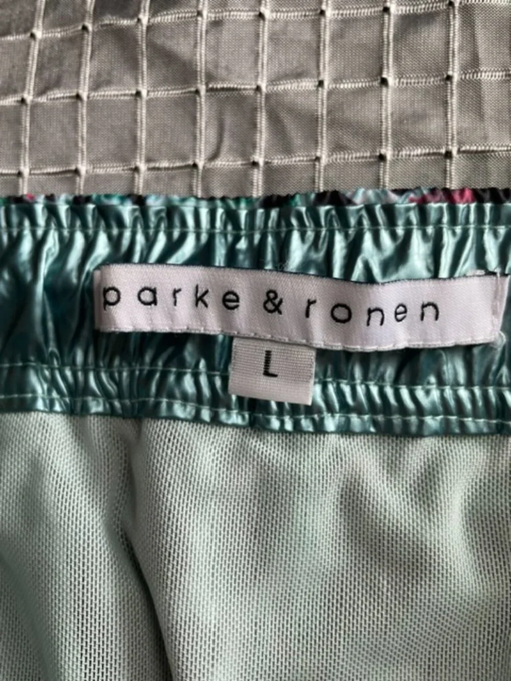 Parke & Ronen swimsuit shorts liner and pockets size L